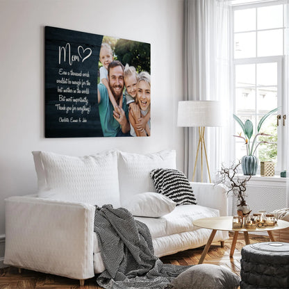 Mom - Personalized Custom Canvas