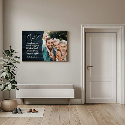 Mom - Personalized Custom Canvas