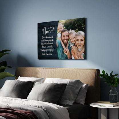 Mom - Personalized Custom Canvas