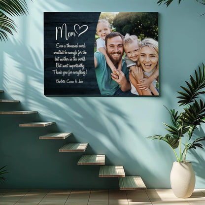 Mom - Personalized Custom Canvas