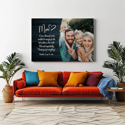 Mom - Personalized Custom Canvas
