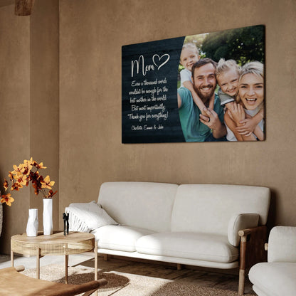 Mom - Personalized Custom Canvas