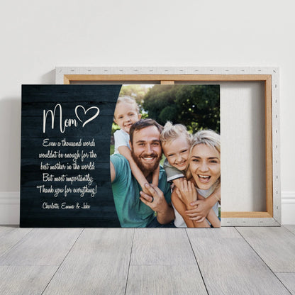 Mom - Personalized Custom Canvas