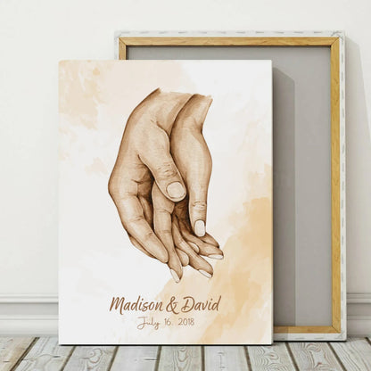 Hands of Love - Personalized Custom Canvas