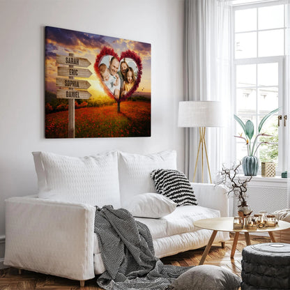 Your Heart Tree - Personalized Custom Canvas