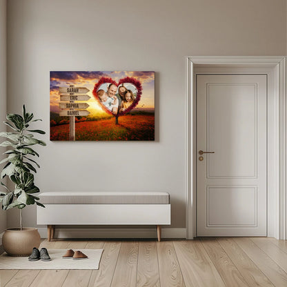 Your Heart Tree - Personalized Custom Canvas