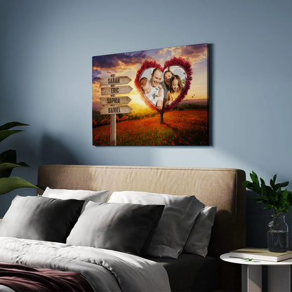 Your Heart Tree - Personalized Custom Canvas