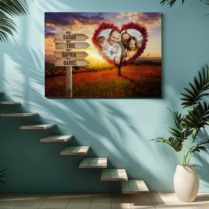 Your Heart Tree - Personalized Custom Canvas