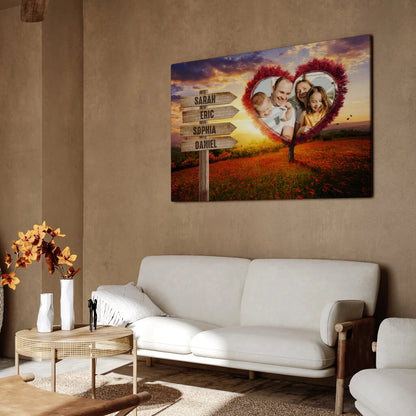 Your Heart Tree - Personalized Custom Canvas