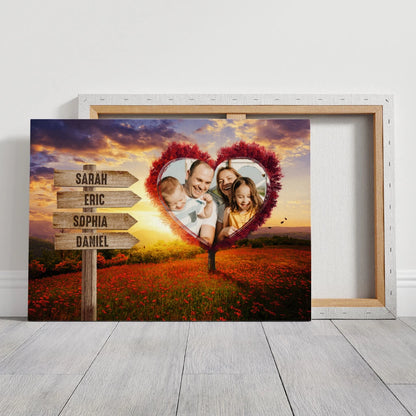 Your Heart Tree - Personalized Custom Canvas