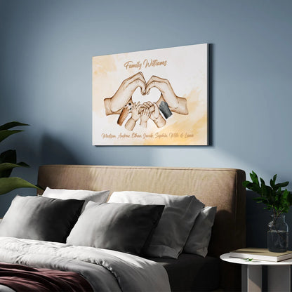 Family Joy - Personalized Custom Canvas