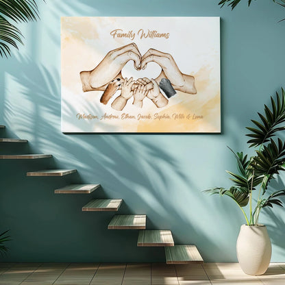 Family Joy - Personalized Custom Canvas