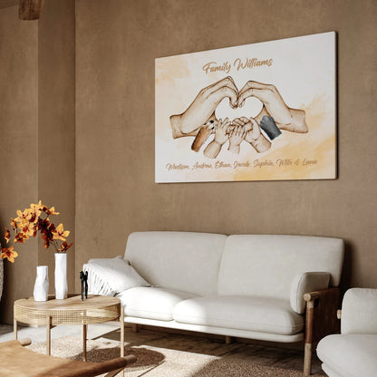 Family Joy - Personalized Custom Canvas