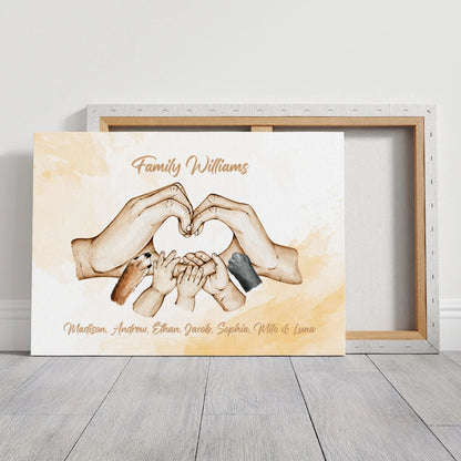 Family Joy - Personalized Custom Canvas