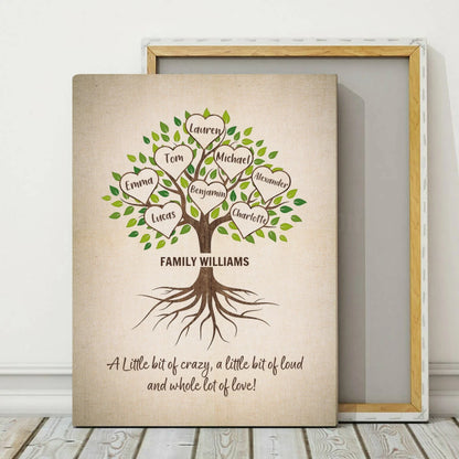 Family Tree - Personalized Custom Canvas