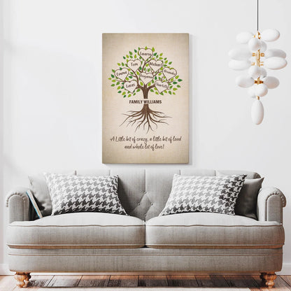 Family Tree - Personalized Custom Canvas
