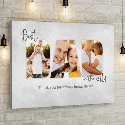 DAD - Personalized Father’s Day Gift – Custom Photo Canvas
