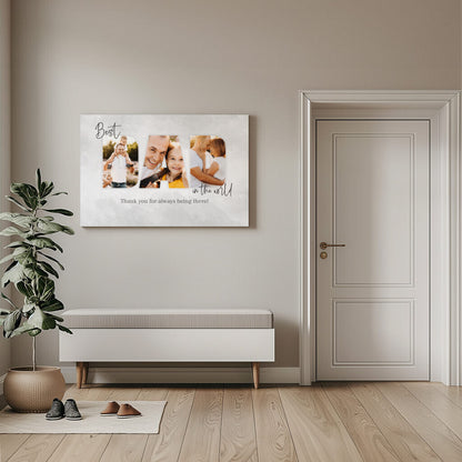 DAD - Personalized Father’s Day Gift – Custom Photo Canvas