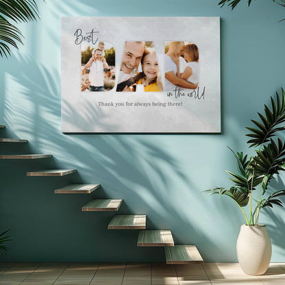 DAD - Personalized Father’s Day Gift – Custom Photo Canvas