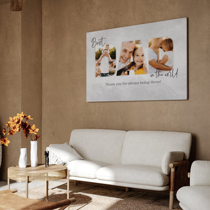 DAD - Personalized Father’s Day Gift – Custom Photo Canvas