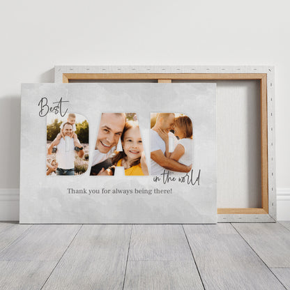 DAD - Personalized Father’s Day Gift – Custom Photo Canvas