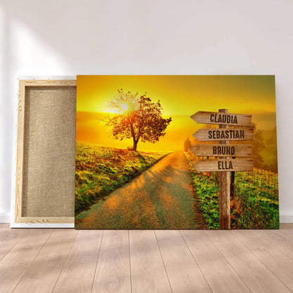 Personalized Custom Canvas Print ’Sunset’
