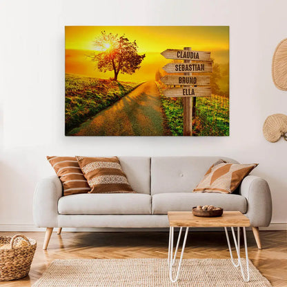 Personalized Custom Canvas Print ’Sunset’