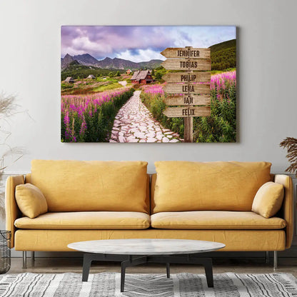 Personalized Custom Canvas Print ’Mountain Path’