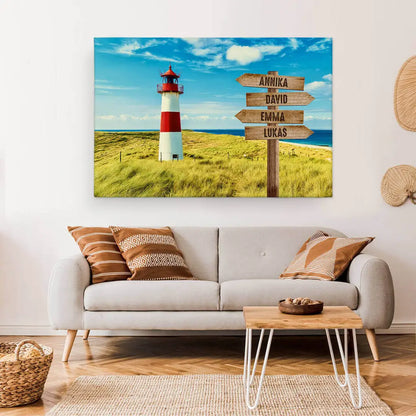 Personalized Custom Canvas Print ’Light House’