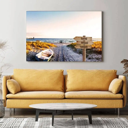 Personalized Custom Canvas Print ’Ocean View’