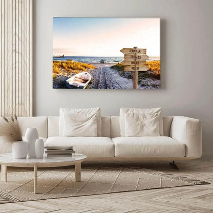 Personalized Custom Canvas Print ’Ocean View’