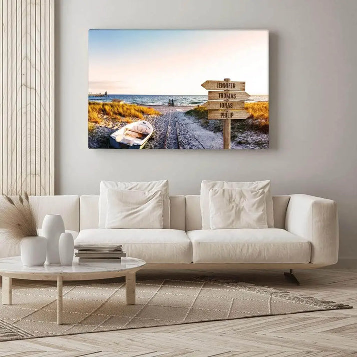 Personalized Custom Canvas Print ’Ocean View’