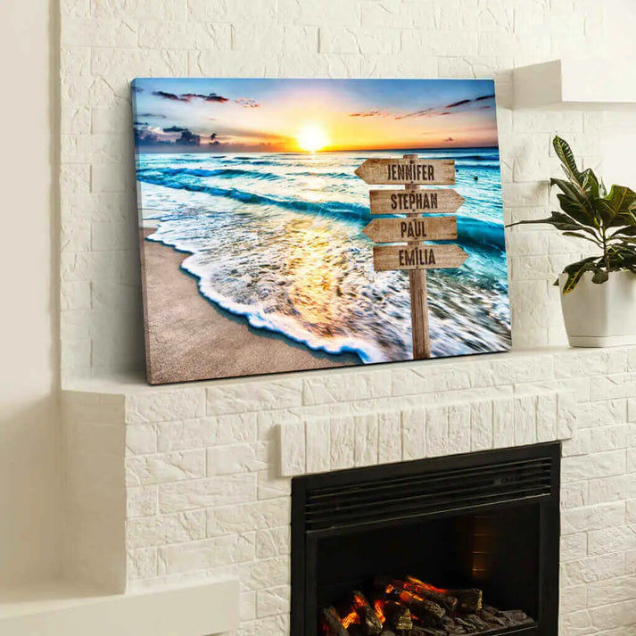 Personalized Custom Canvas Print ’Ocean’