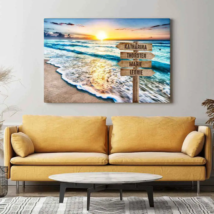 Personalized Custom Canvas Print ’Ocean’