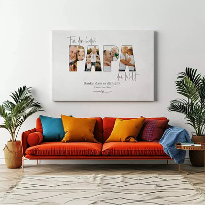 Personalized Custom Canvas Print Personalized Custom Canvas Print ’PAPA’ 7