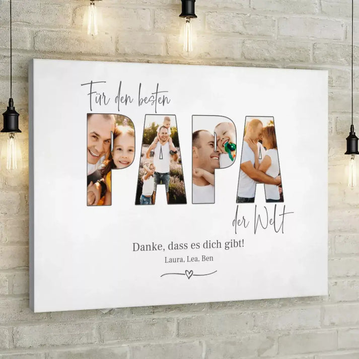 Personalized Custom Canvas Print Personalized Custom Canvas Print ’PAPA’ 1