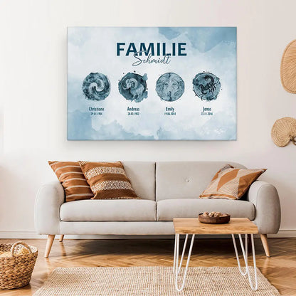 Personalized Custom Canvas Print ’Zodiac’
