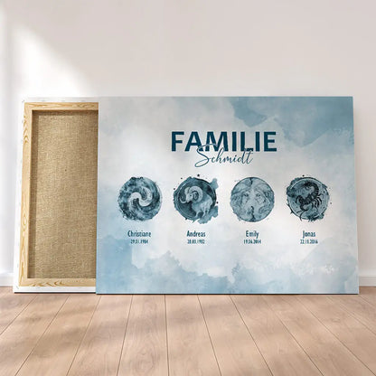 Personalized Custom Canvas Print ’Zodiac’