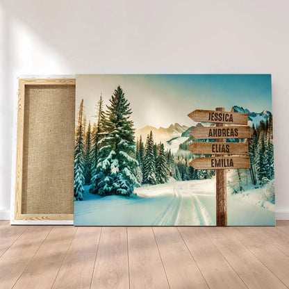 Personalized Custom Canvas Print ’Winter Landscape’