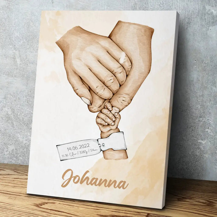 Personalized Custom Canvas Print Birth