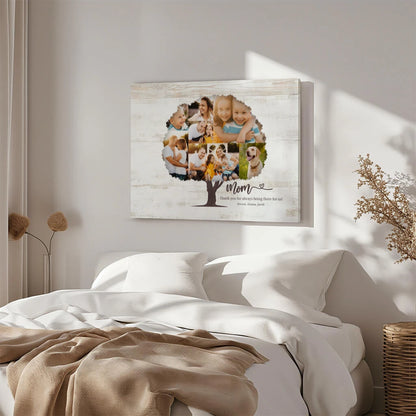 Picture Tree Mom - Personalized Custom Canvas