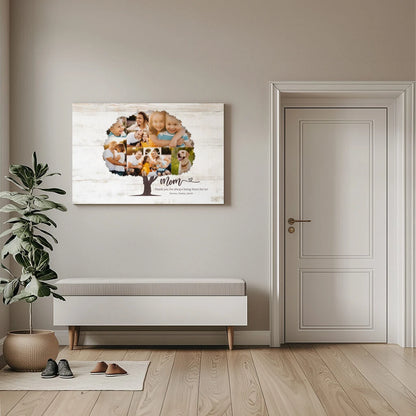 Picture Tree Mom - Personalized Custom Canvas
