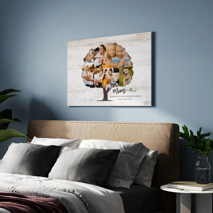 Picture Tree Mom - Personalized Custom Canvas