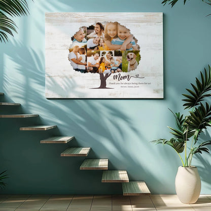 Picture Tree Mom - Personalized Custom Canvas