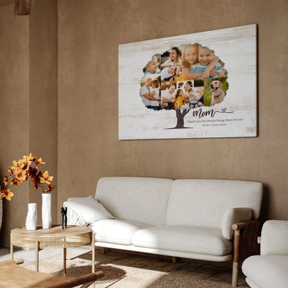 Picture Tree Mom - Personalized Custom Canvas