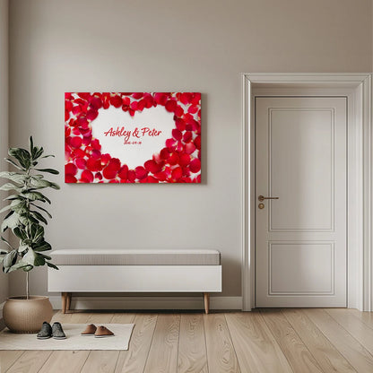 Rose Heart - Personalized Custom Canvas