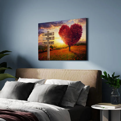 Heart Tree - Personalized Custom Canvas