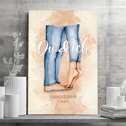 You and Me - Personalized Custom Canvas