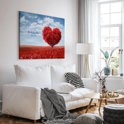 Heart Tree - Personalized Custom Canvas