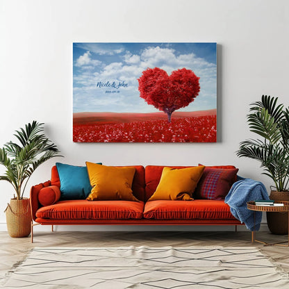 Heart Tree - Personalized Custom Canvas